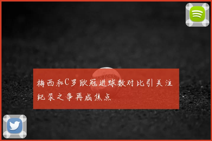 梅西和C罗欧冠进球数对比引关注 纪录之争再成焦点