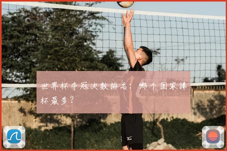世界杯夺冠次数排名：哪个国家捧杯最多？